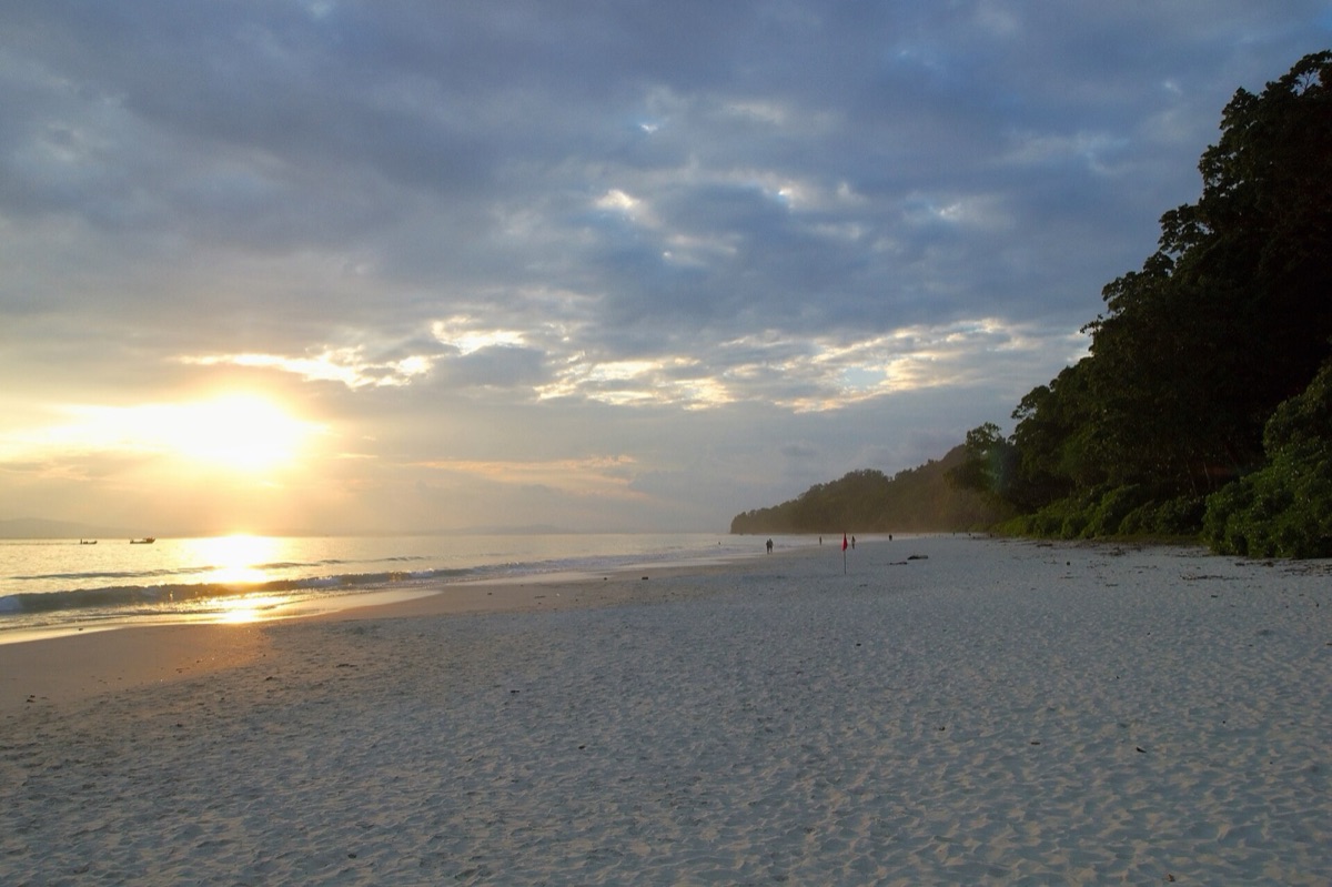 Sunset on Havelock beach